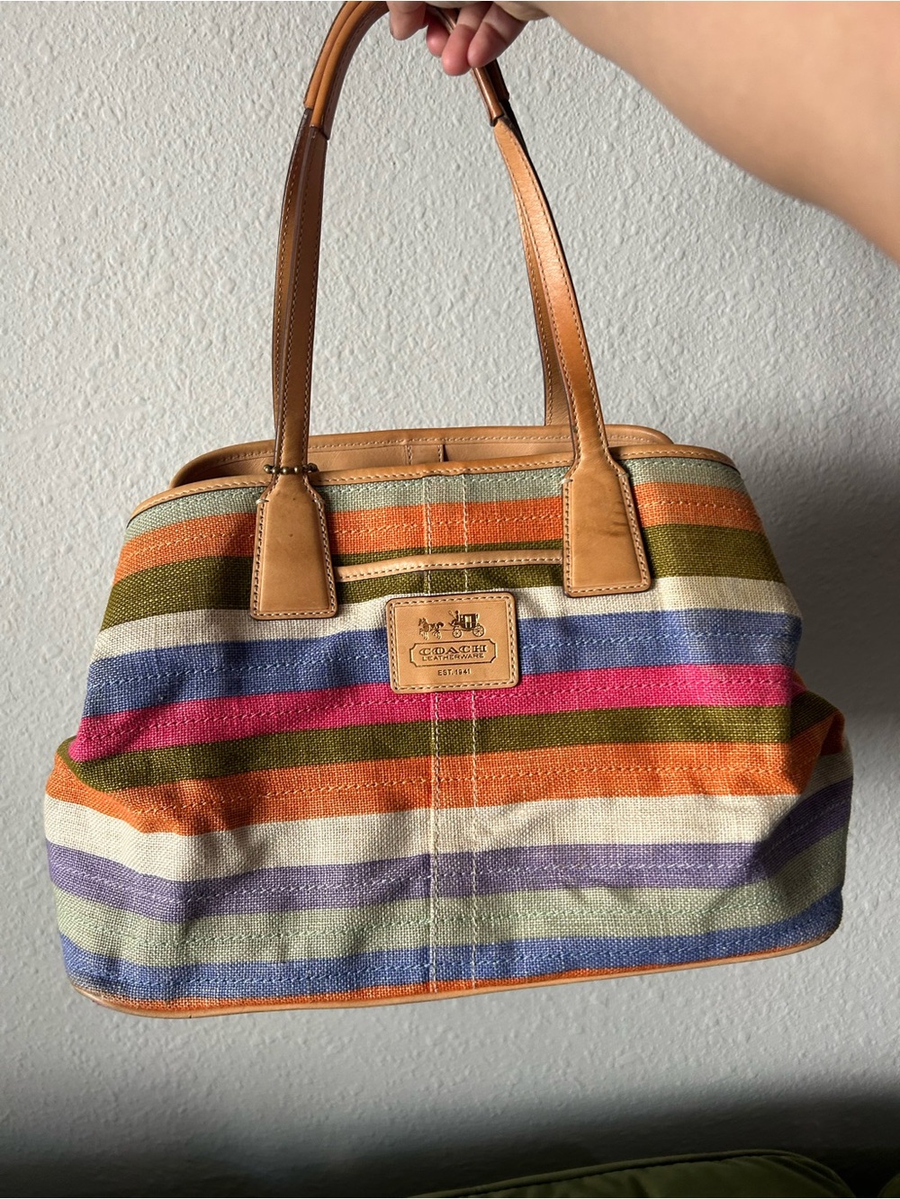 Coach 10th Anniversary Hamptons Archive Carryall Satchel - Picture 2 of 16